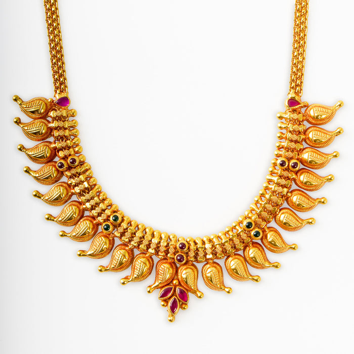 Golden Traditional Mango Necklace
