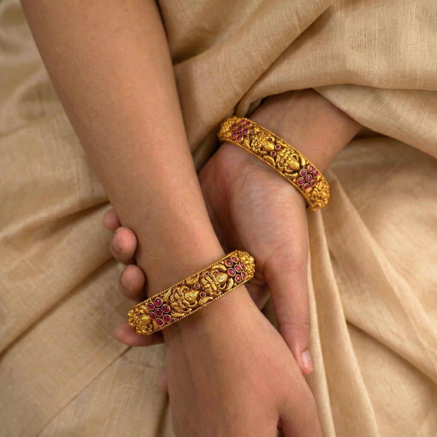 Golden Lakshmi Divine Bangles