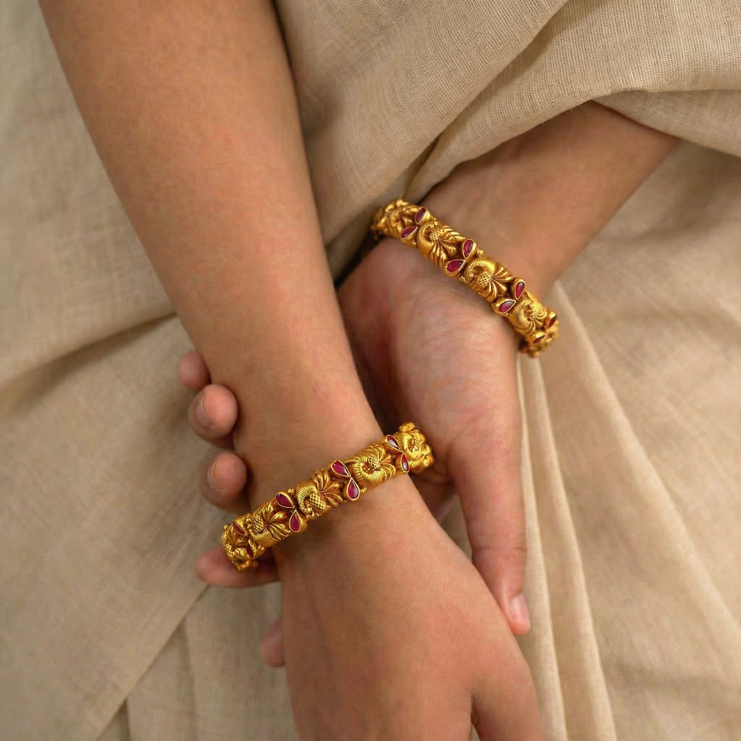 Golden Veda Ganesha Bangles