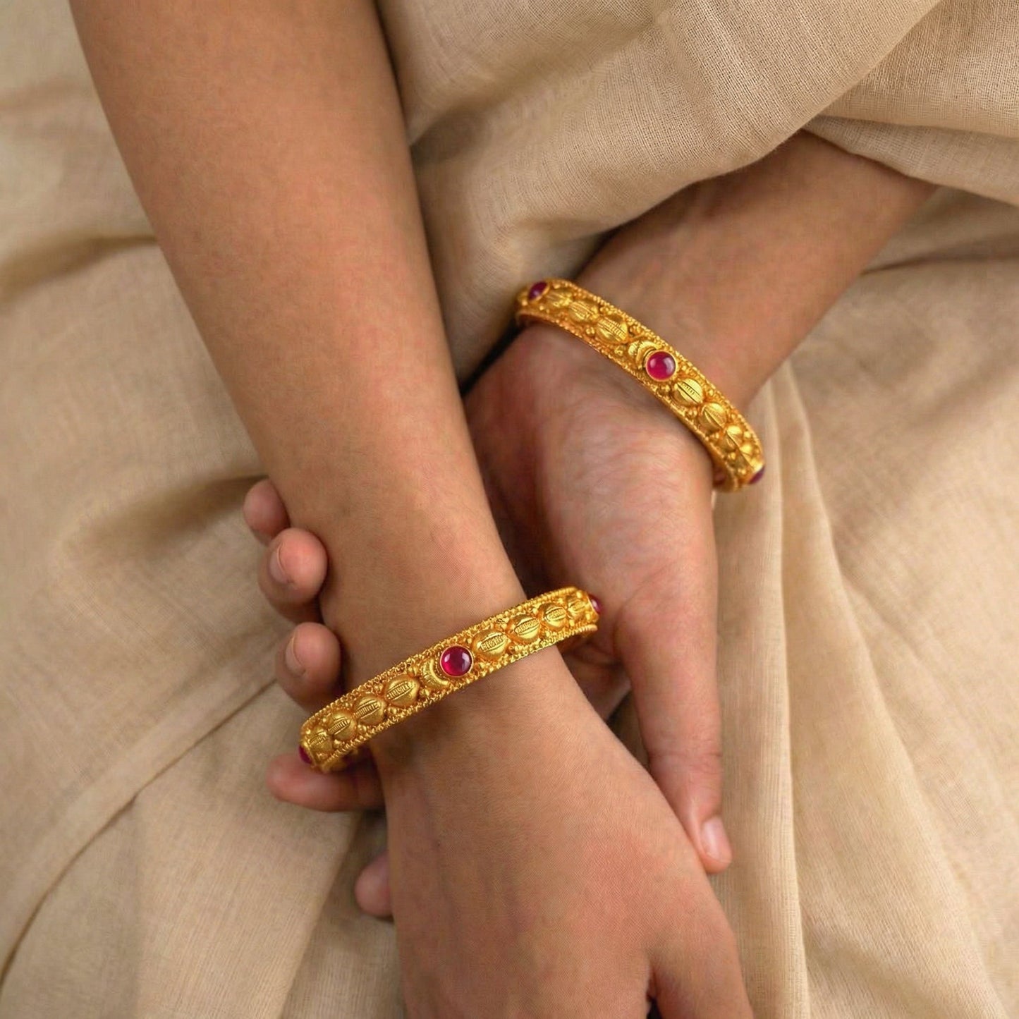 Golden Prakriti Bangles