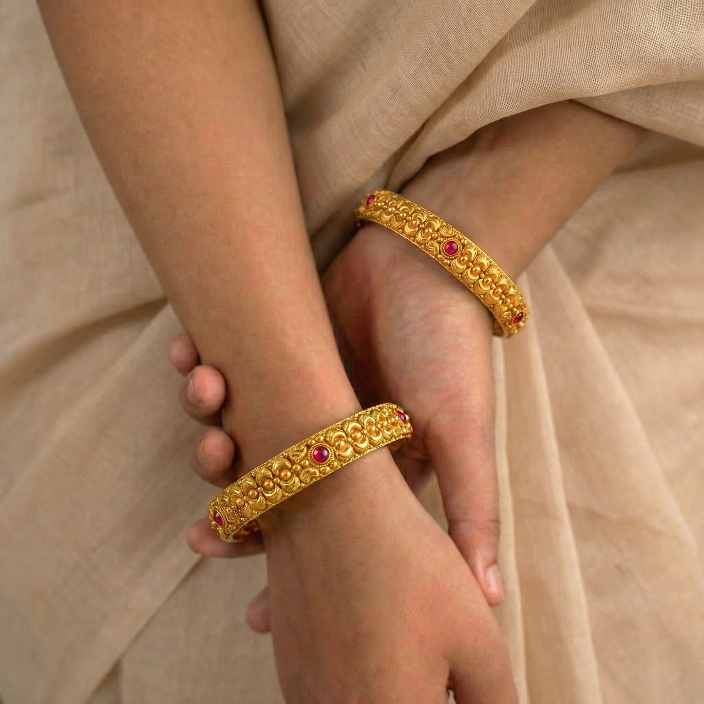 Golden Kaveri Bangles