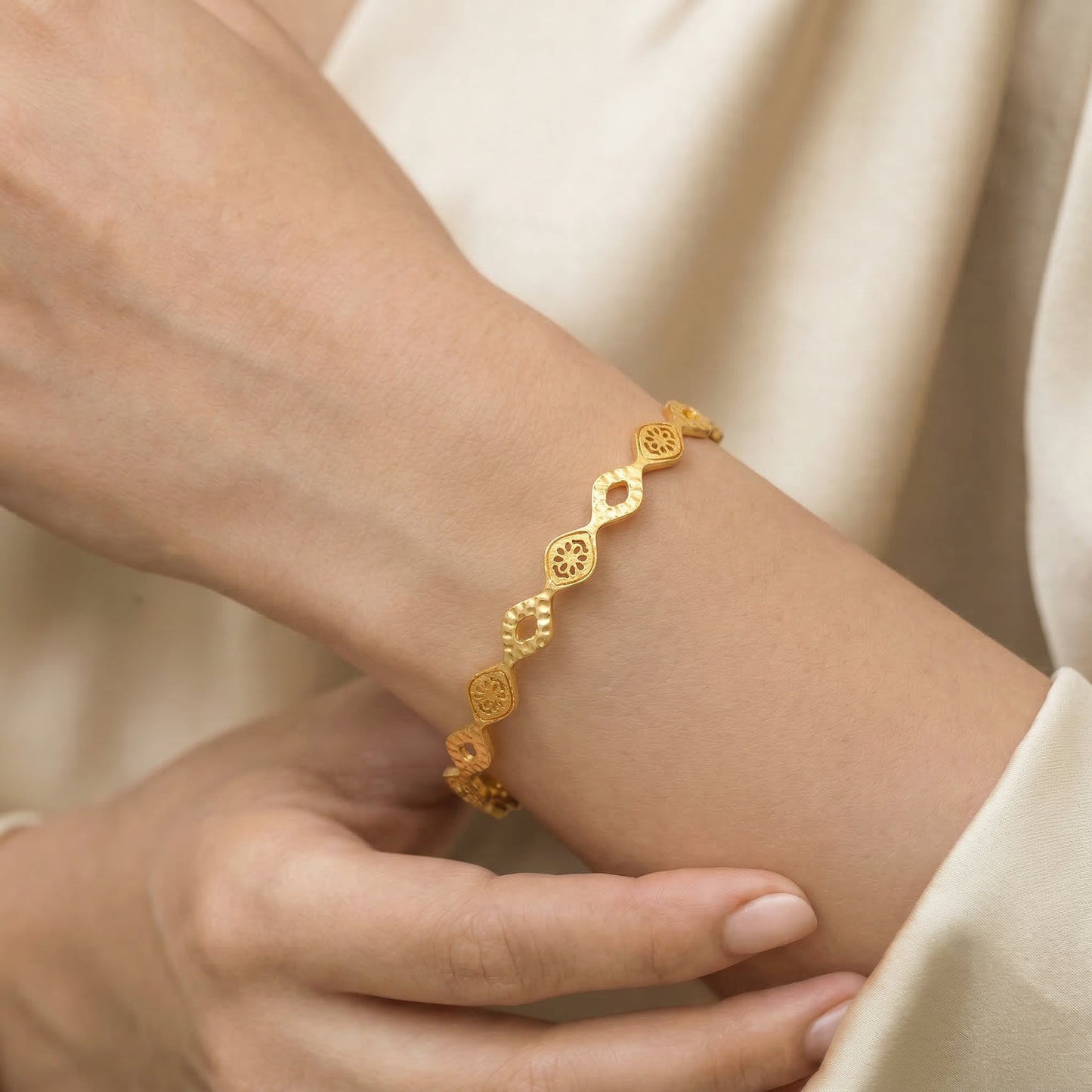 Myra Golden Bangle