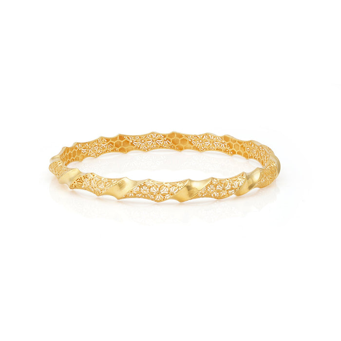 Golden Amara Twist Bangle