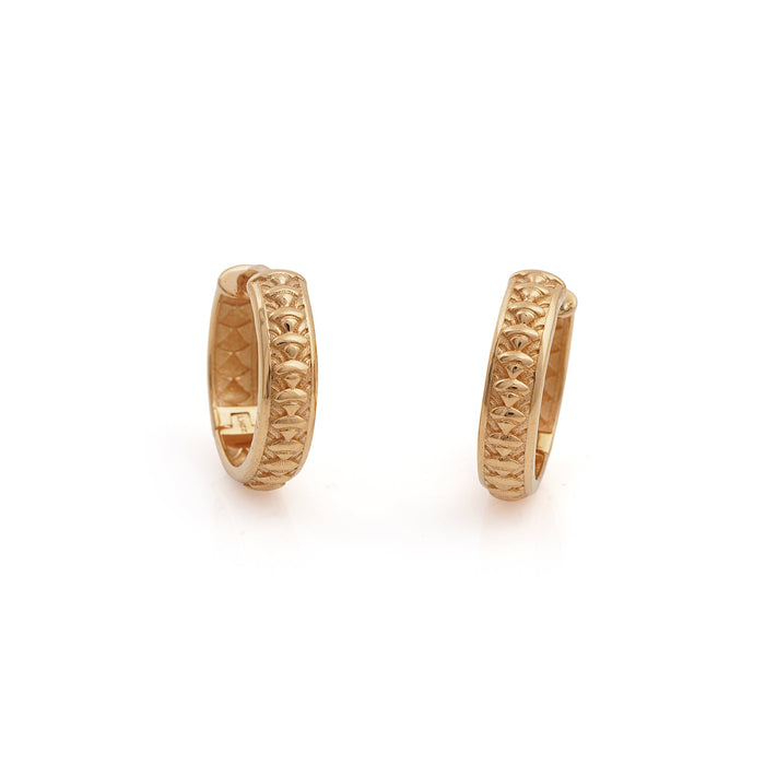 Golden Braided Hoops