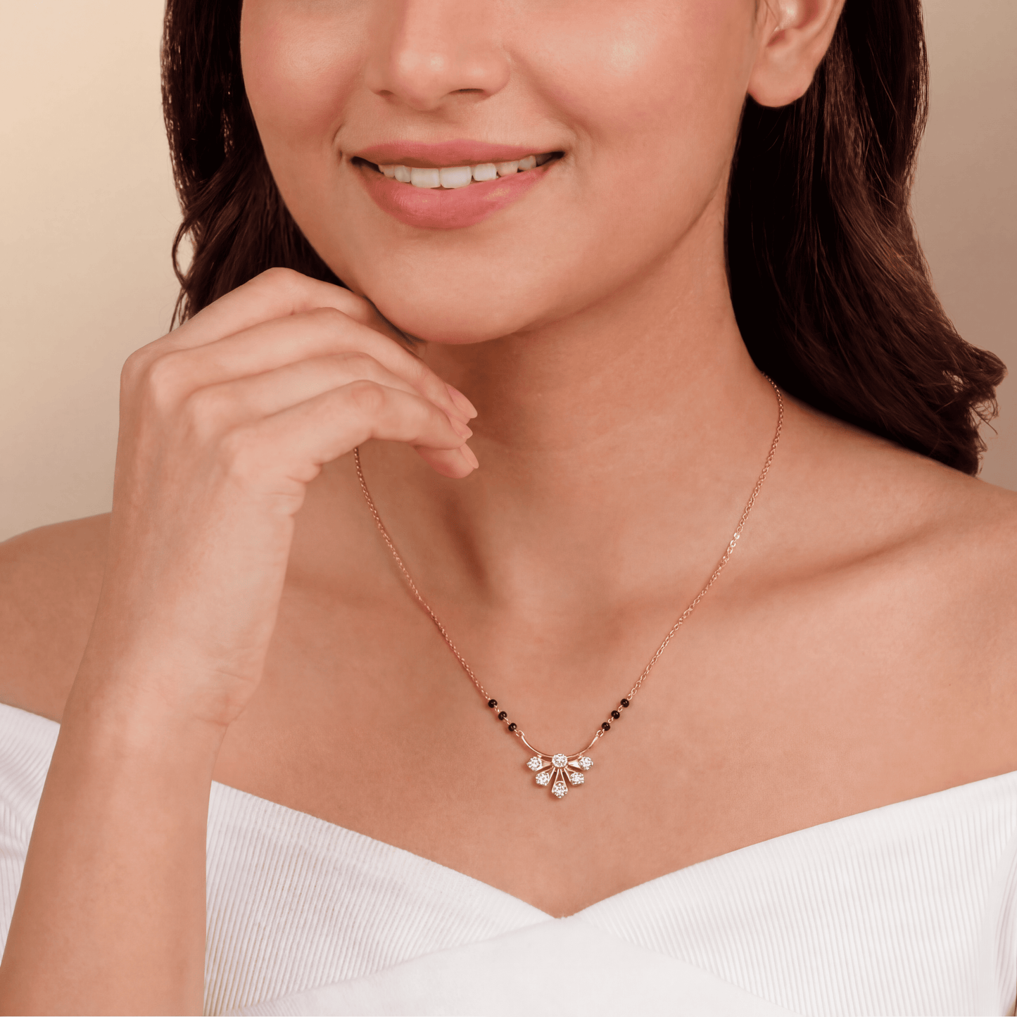 Gold Gleam Diamond Mangalsutra