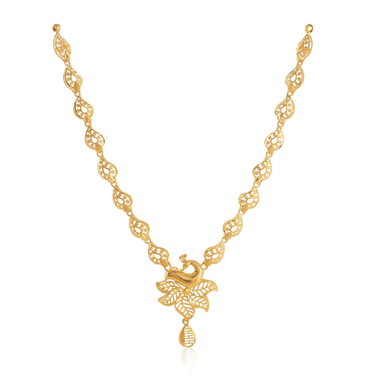 Mayura Lotus Gold Necklace