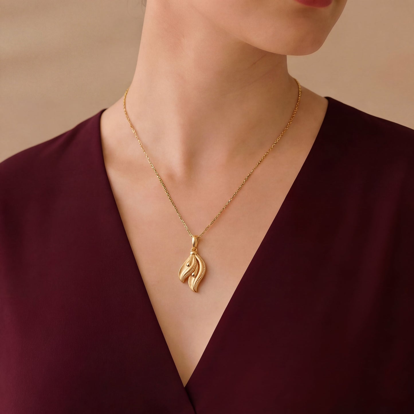 Kanika Grace Gold Pendant