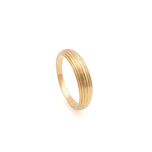 Rekha Layered Gold Band Ring