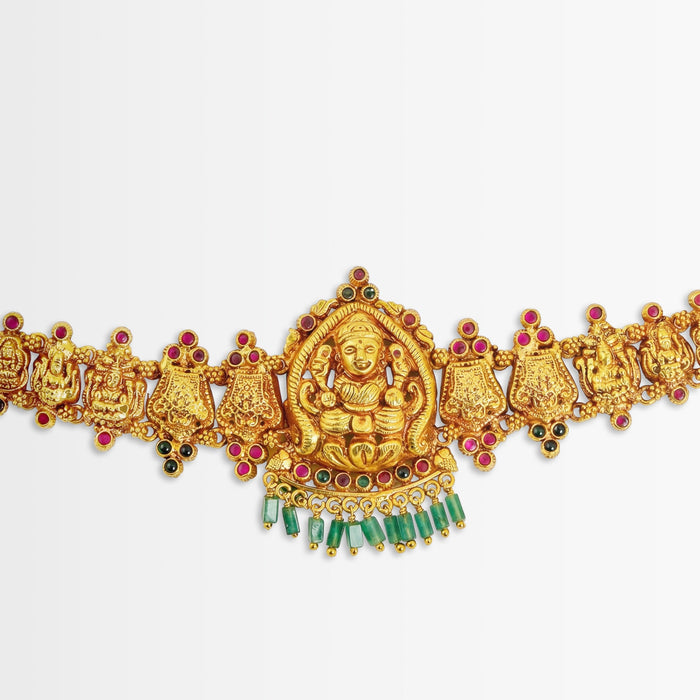 Golden Lakshmi Temple Choker