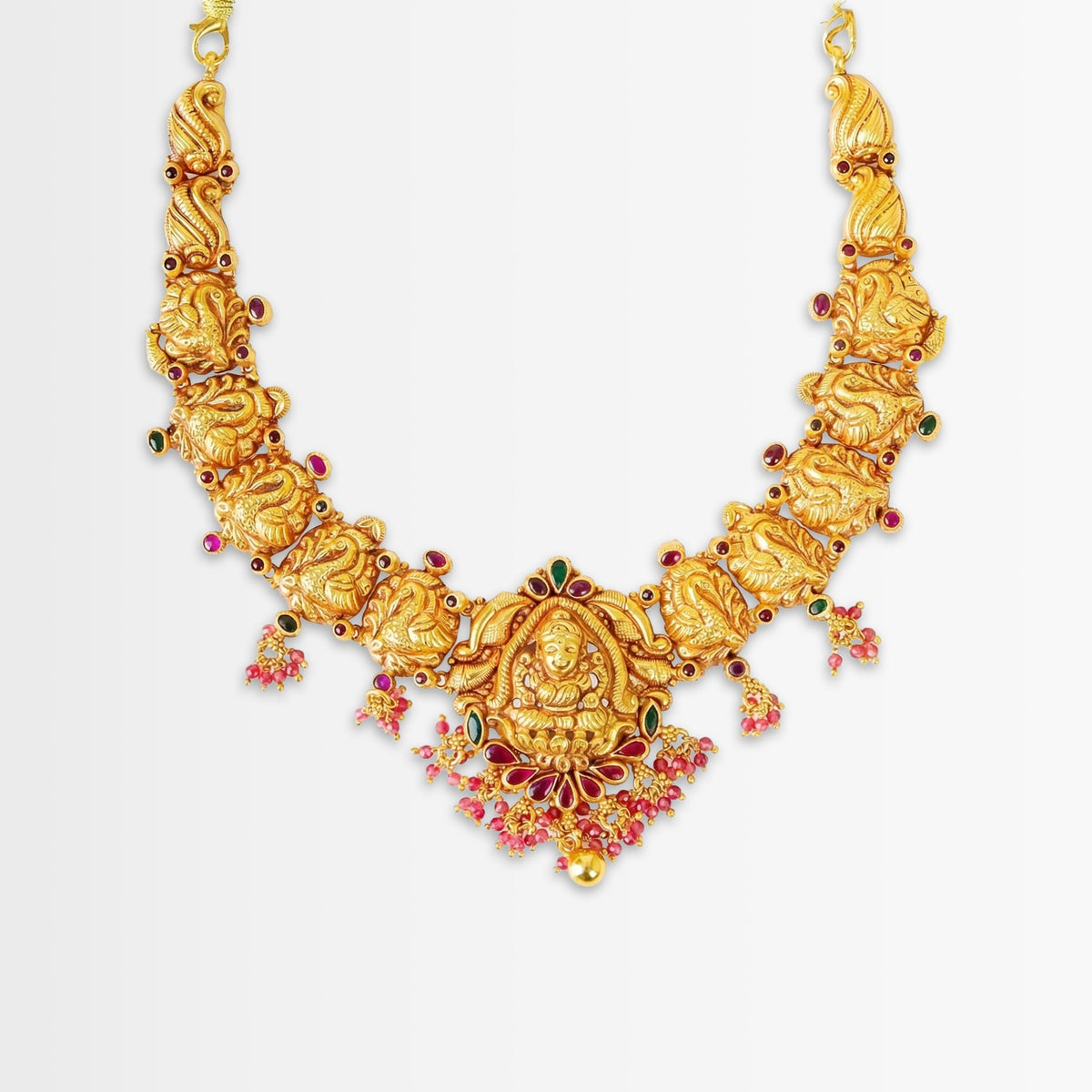 Golden Suhasini Mayur Necklace