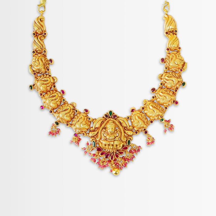 Golden Suhasini Mayur Necklace