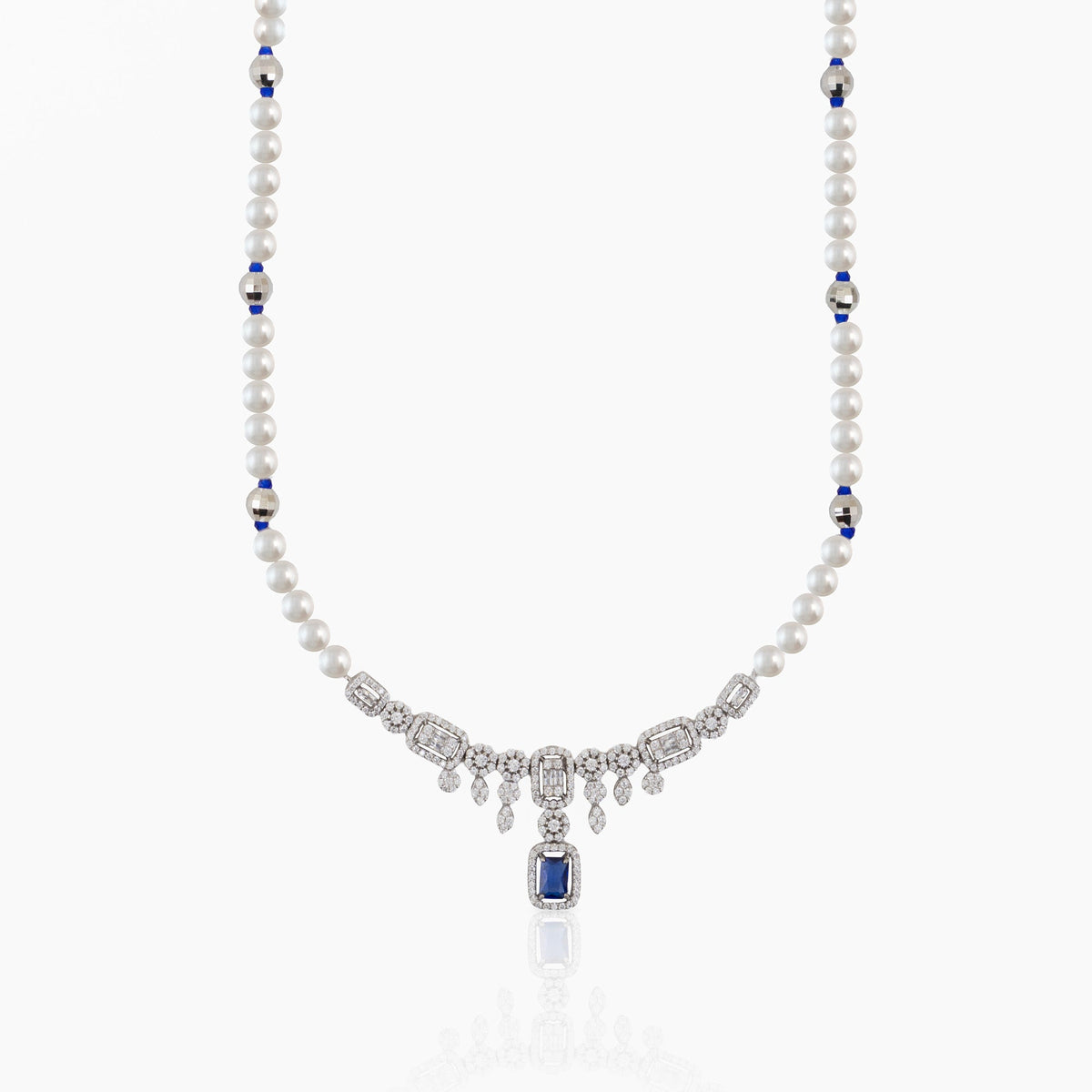 Sapphire Pearl Necklace