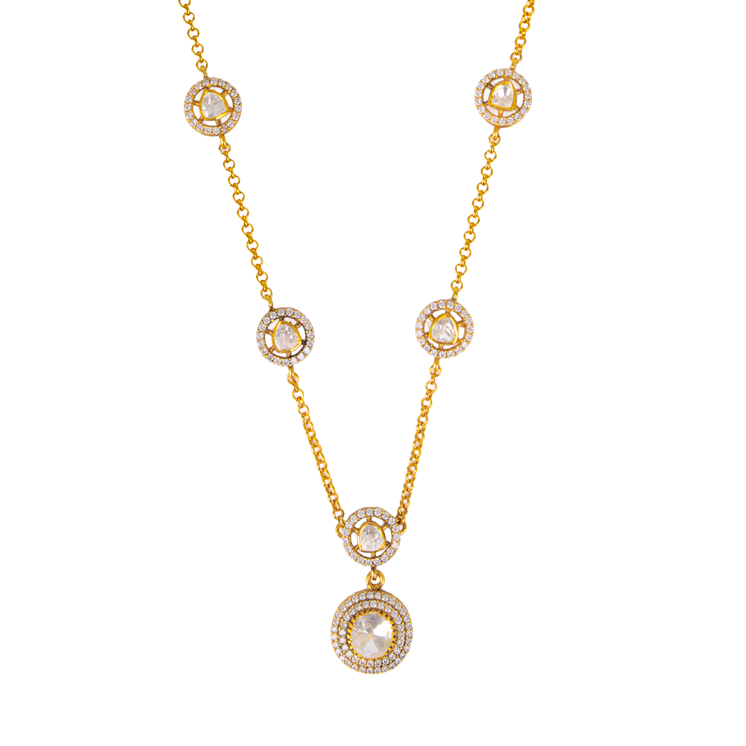 Circular Polki Pendant
