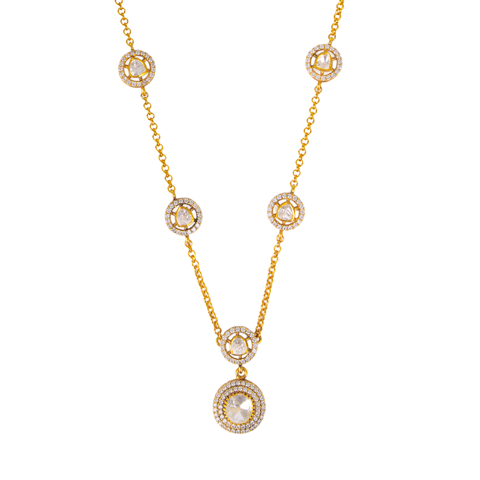 Circular Polki Pendant
