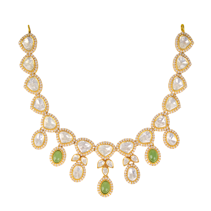 Polki Drop Necklace