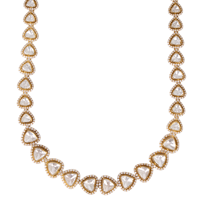 Trillion-Cut Polki Necklace