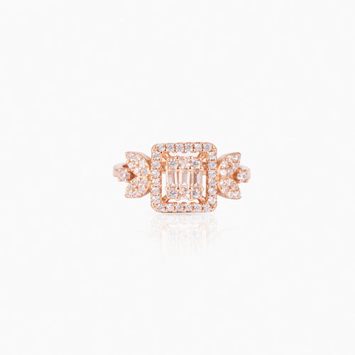 Rose Gold Leaf Ring