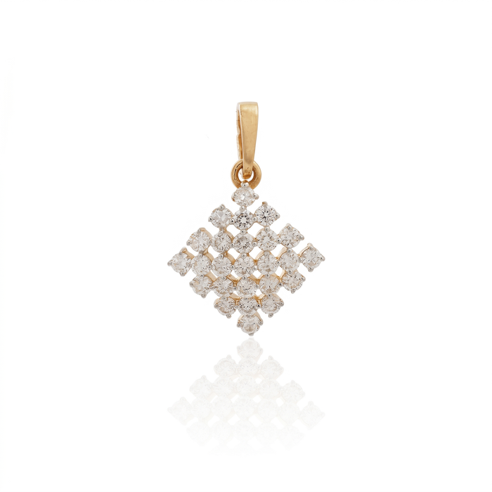 Radiant Cluster Diamond Pendant