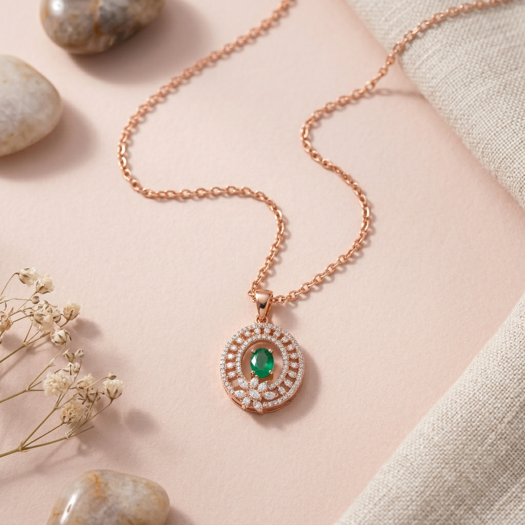 Emerald Bloom Necklace