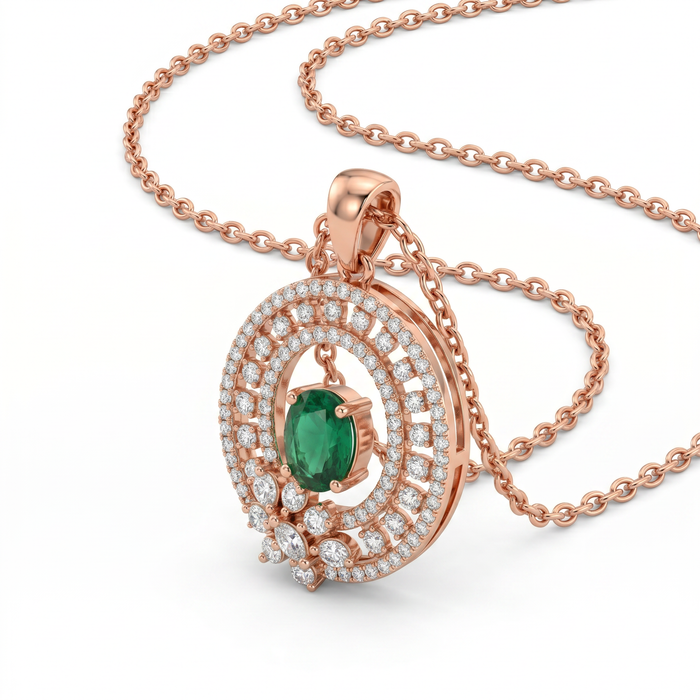 Emerald Bloom Necklace