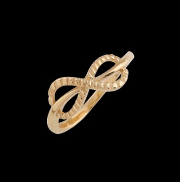 Gold Infinity Non-Studded Ring
