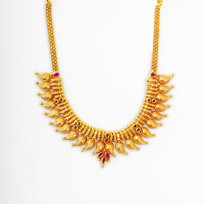 Golden Traditional Mango Necklace