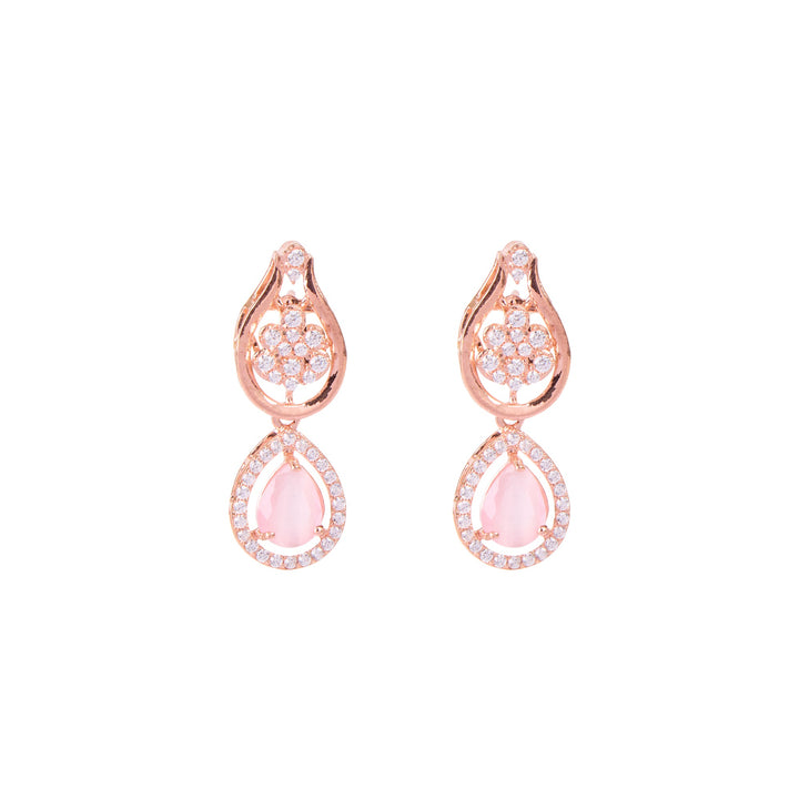 Rose Bloom Teardrop Earrings