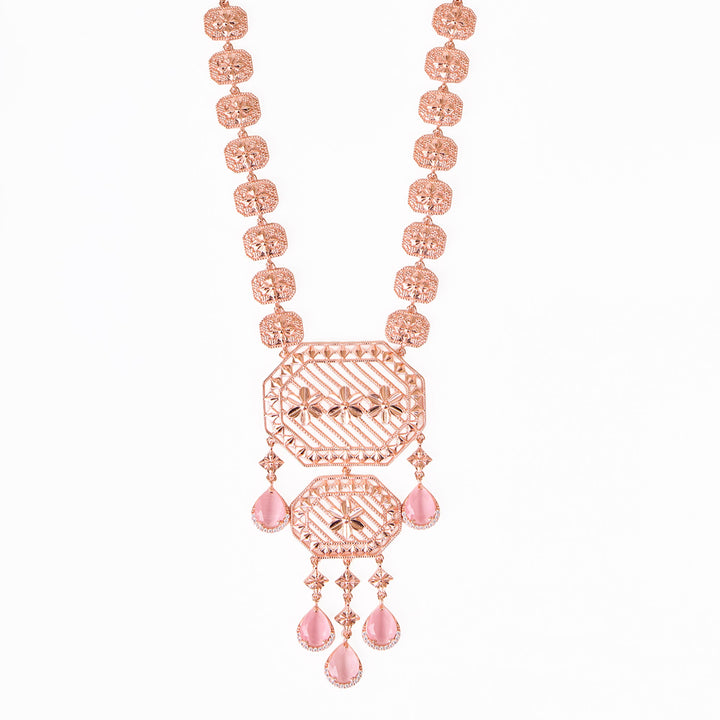 Rose Lattice Statement Necklace