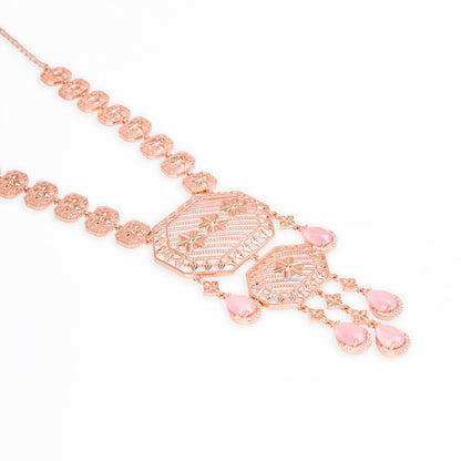 Rose Lattice Statement Necklace