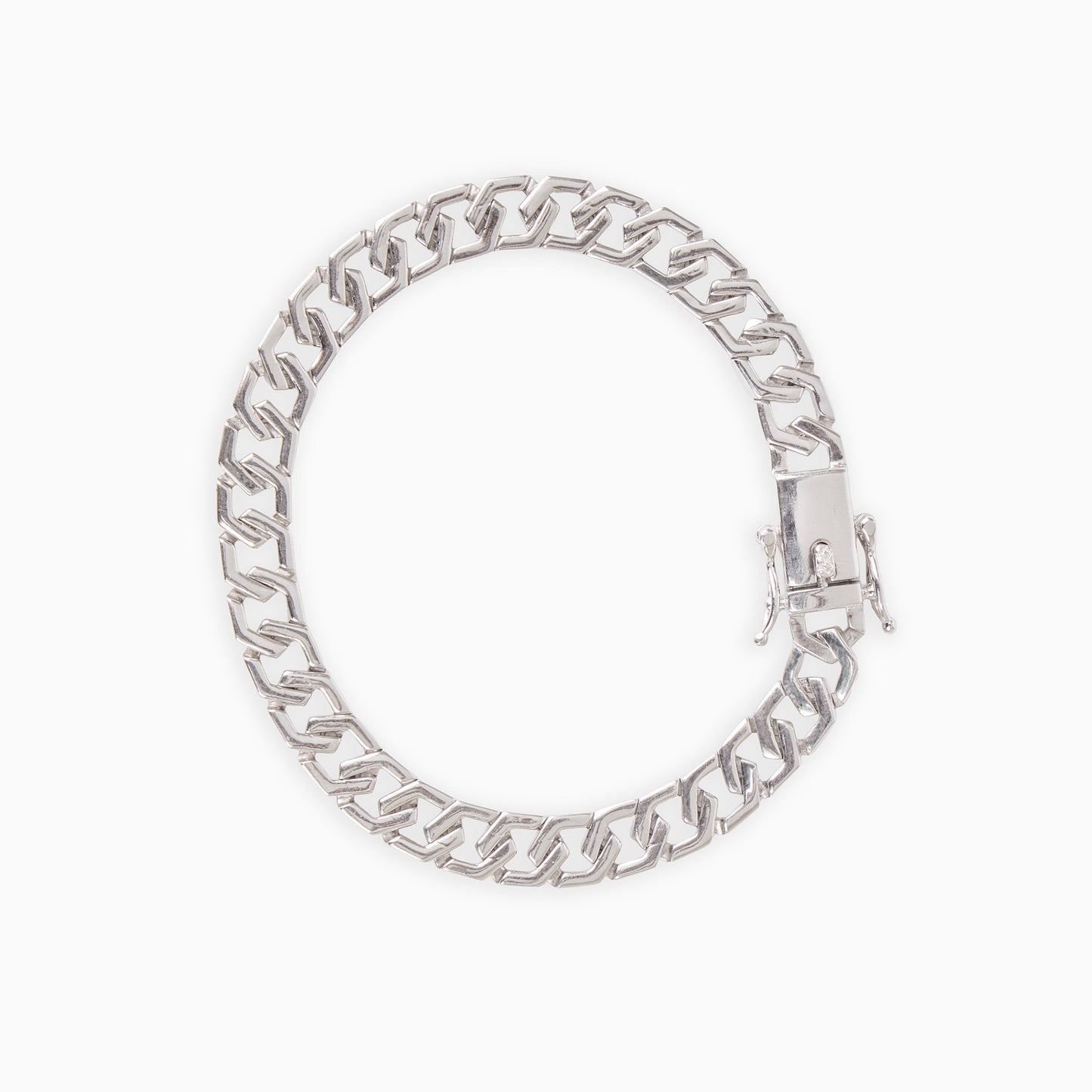 Sterling Curb Men’s Bracelet