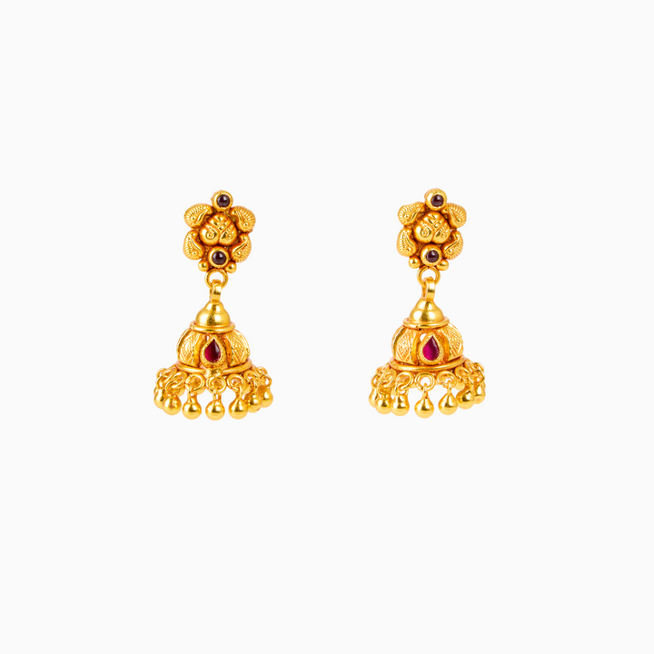 Golden Temple Statement Earrings