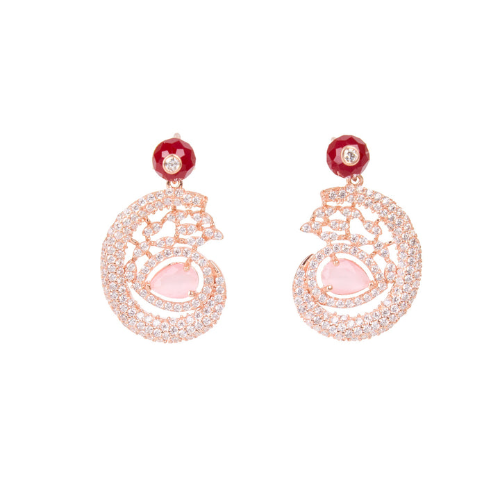 Rose Paisley Earrings