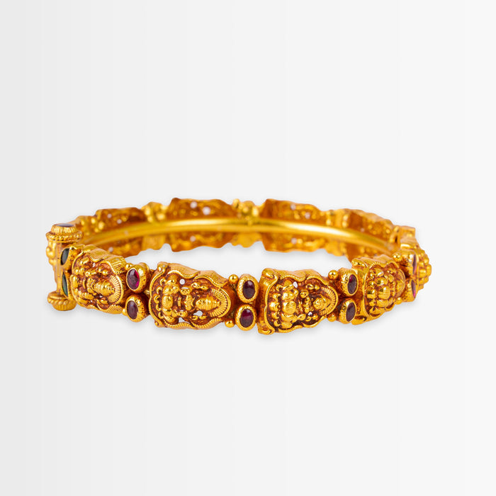 Golden Lakshmi Temple Bangle