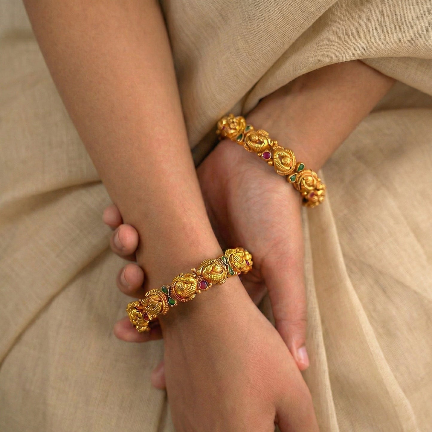 Golden Sacred Heritage Bangles