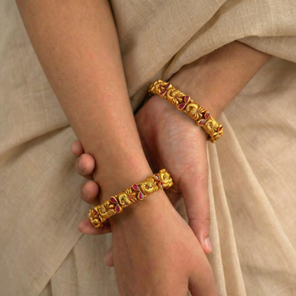 Golden Veda Ganesha Bangles