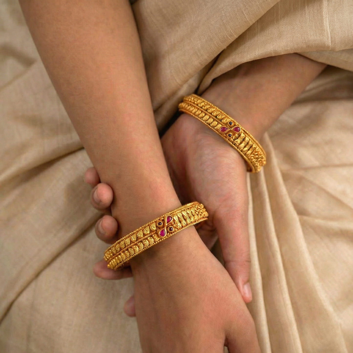 Golden Meera Bangles