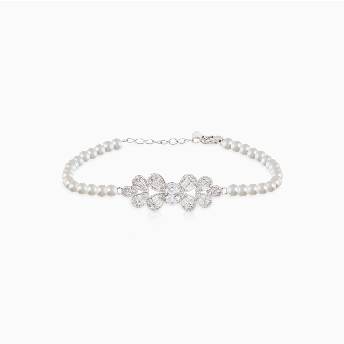 Floral Pearl Bracelet