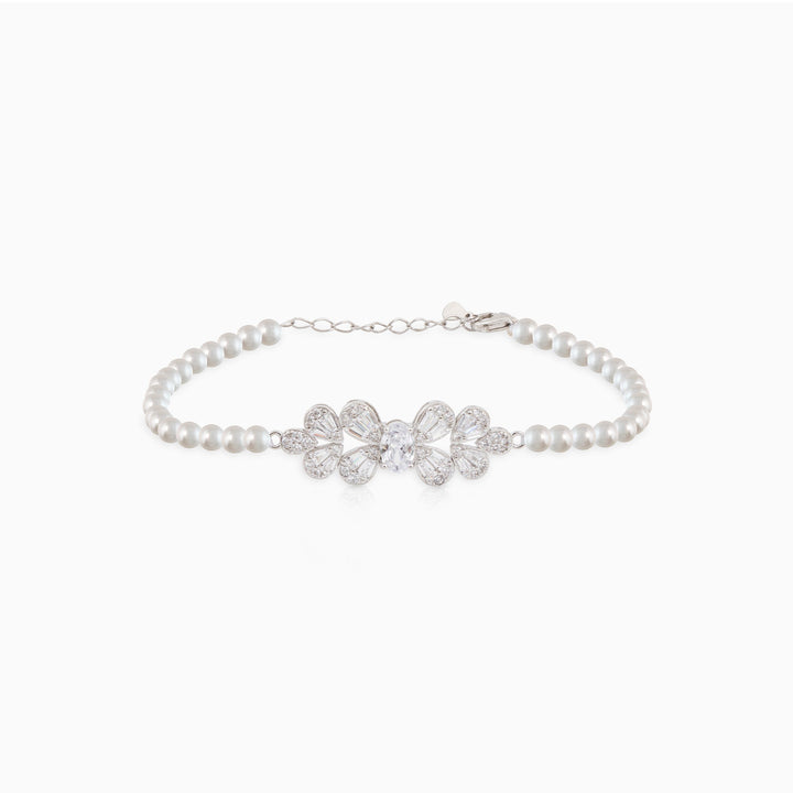 Floral Pearl Bracelet