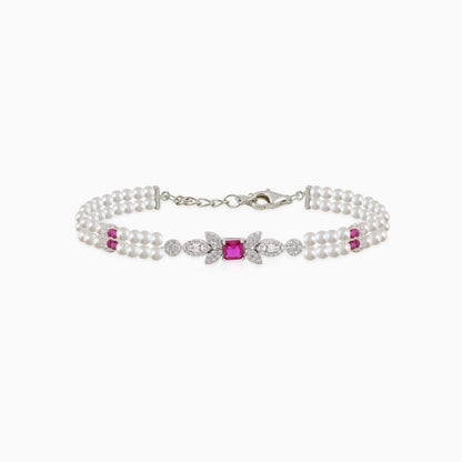 Crimson Pearl Bracelet