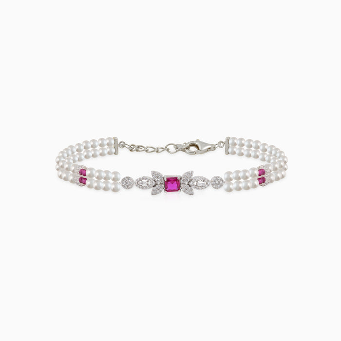 Crimson Pearl Bracelet