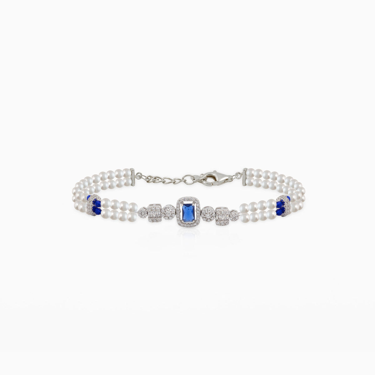 Sapphire Blue Pearl Bracelet