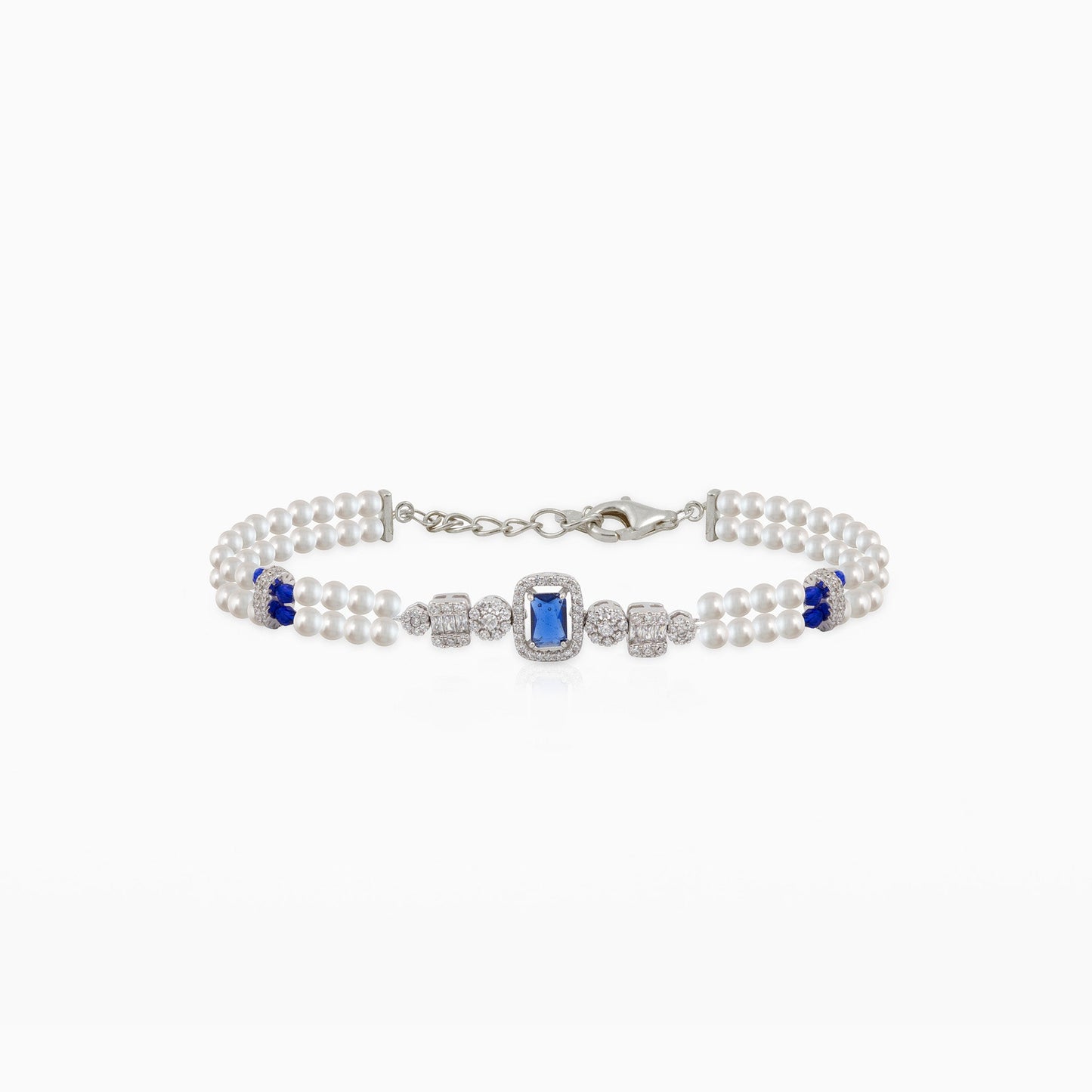 Sapphire Blue Pearl Bracelet