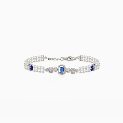 Sapphire Blue Pearl Bracelet