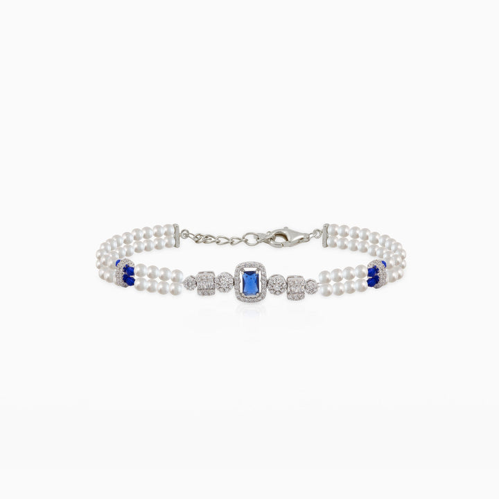 Sapphire Blue Pearl Bracelet