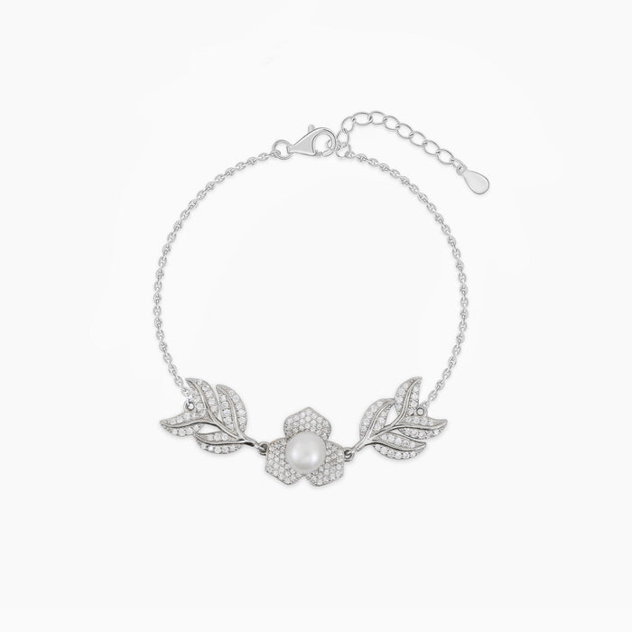 Pearl Leaf Bracelet