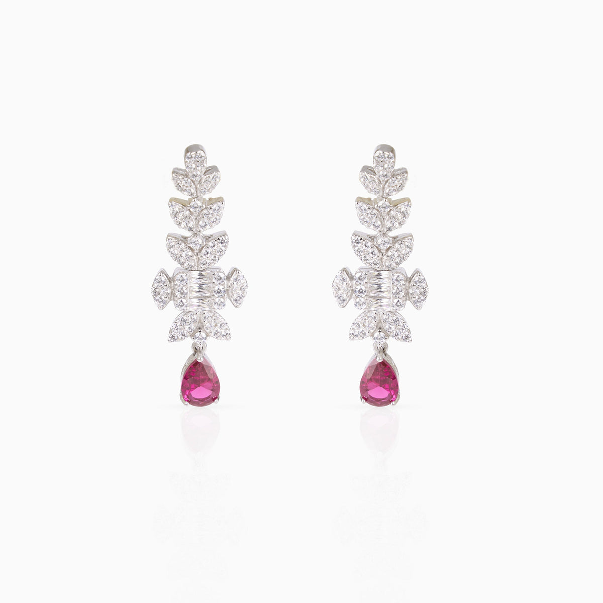 Crimson Drop Earrings