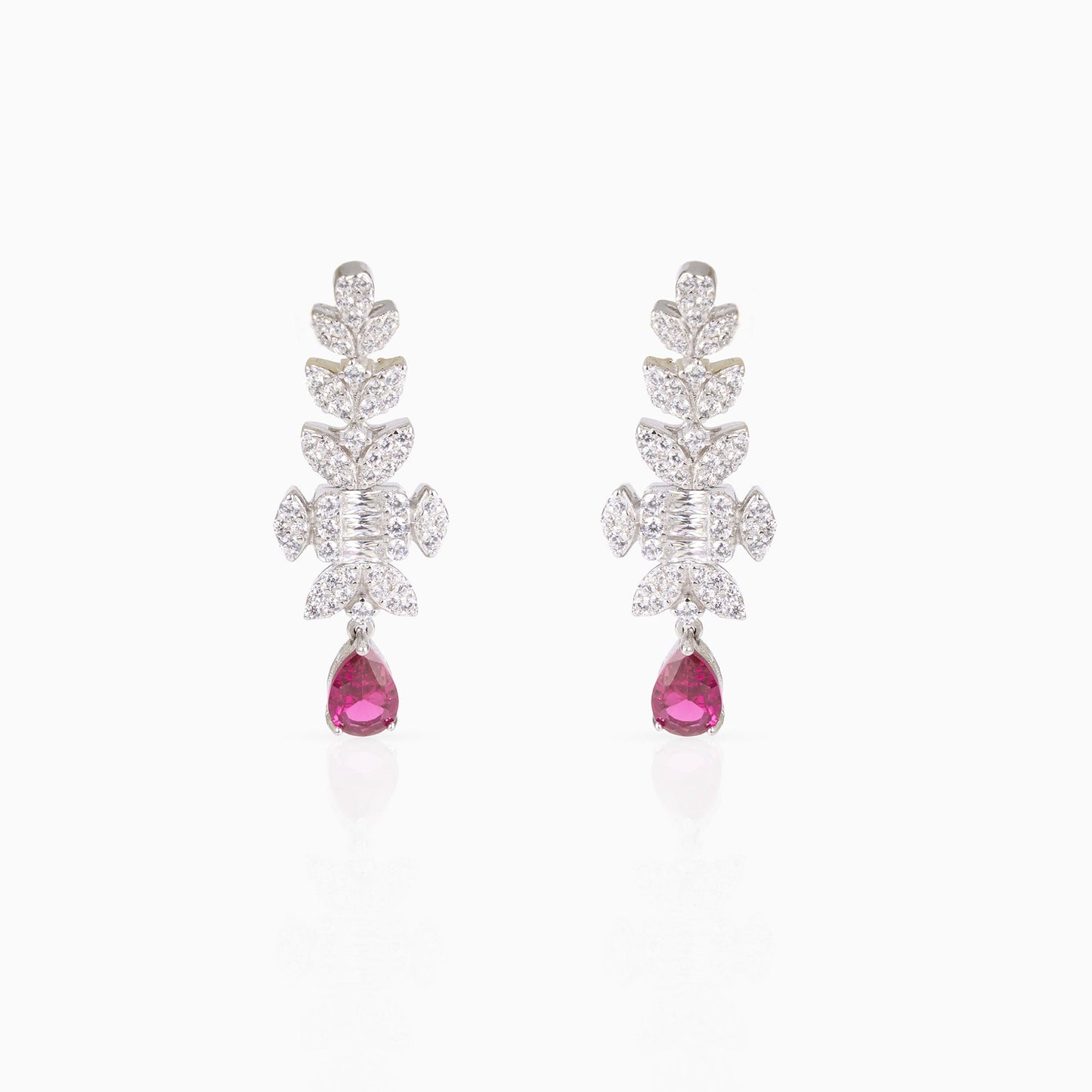 Crimson Drop Earrings