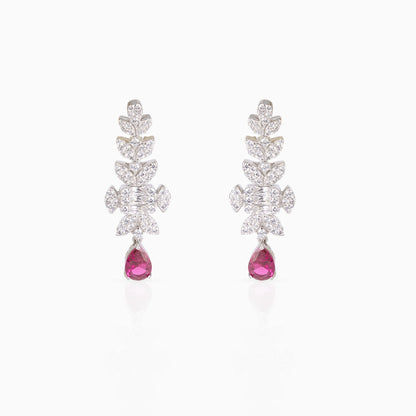 Crimson Drop Earrings