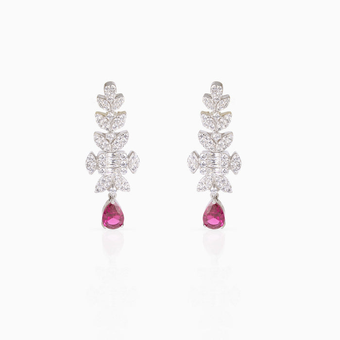 Crimson Drop Earrings