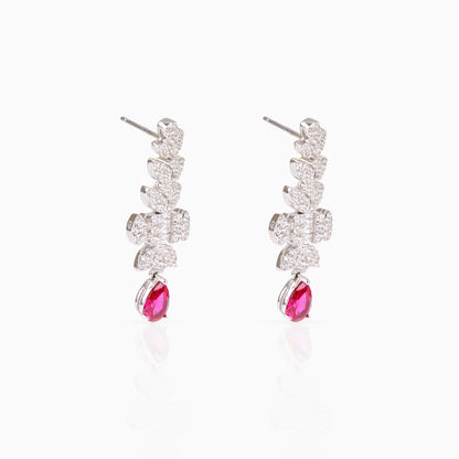 Crimson Drop Earrings
